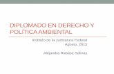 DIPLOMADO EN DERECHO Y POLÍTICA AMBIENTAL · 2015-08-25 · Principios Internacionales del Derecho Ambiental Precaución PRINCIPIO 15, Declaración de Río. Con el fin de proteger