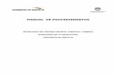 MANUAL DE PROCEDIMIENTOS - Santa Fe Province · 2011-03-14 · Manual de Procedimientos – Secretaría del Sistema Hídrico, Forestal y Minero – Ministerio de la Producción Página