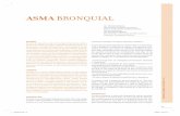 ASMA BRONQUIALEl asma bronquial es una enfermedad inﬂ amatoria crónica de las vías aéreas asociada a hiperreactividad bronquial y a obstrucción reversible del ﬂ ujo aéreo.