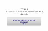TEMA 2 La estructura sintáctico-semántica de la cláusulavvazq/sintaxis/Tema_2/Tema 2_apdo_3_2.… · La estructura sintáctico -semántica de la cláusula 1. Tipos de situaciones,