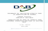  · Web viewDocumento de Invitación Directa para la Adquisición de Bienes Documento de Invitación Directa para Adquisición de Bienes 8 DAB/CD N 012/2019 “Adquisición de ...