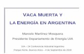 VACA MUERTA Y - uia.org.ar · • Sustitución de importaciones • Exportaciones de gas /LNG • Empleos en la industria hidrocarburífera • Generación eléctrica a gas en reemplazo