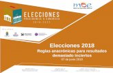 Elecciones 2018 - Misión de Observación Electoral …...1.¿Qué son los escrutinios y por qué son un problema? 2. La auditoría, dentro de lo posible 3.Elecciones con reglas e