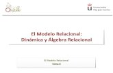 El#Modelo#Relacional:## Dinámica#y#Álgebra#Relacional#Para especificar una consulta en Álgebra Relacional es preciso definir 1 o más pasos que sirven para ir construyendo mediante