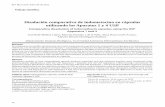 Redalyc.Disolución comparativa de indometacina en cápsulas ...scielo.unam.mx/pdf/rmcf/v43n3/v43n3a8.pdf · pharmacopeial speci˜cations with the USP Apparatus 1 (baskets) and the