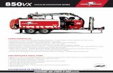 850VX VACUUM EXCAVATOR SERIES - ucsmexico.com · 2019-01-18 · » Agujeros — cava con seguridad agujeros de inspección para localizar redes de servicio en perforación direccional.