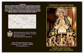 Recorrido VIERNES SANTO 2018 Salida a las 19:00 de la ... · Alejandro VI Borgia, La Congregación de los Siete Dolores de María se establece en Madrid en 1590, al donar Felipe II
