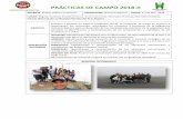 PRÁCTICAS DE CAMPO 2018-IIde suelos, el uso de equipos de muestreo y su interpretación con el entorno ambiental y socioeconómico, que el estudiante desarrolle la habilidad de integrar