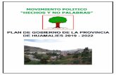 Movimiento Políticoperuvotoinformado.com/descargas/pg/plan-de-gobierno-de... · 2018-08-05 · Movimiento Político “Hechos y no palabras” PLAN DE GOBIERNO DE LA MUNICIPALIDAD
