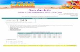 San Andrés - TURISMO EVENTOS · 2019-11-11 · 07 noches de alojamiento, Hotel seleccionado. Todo Incluido. Mapfre asistencia. Impuestos aéreos. PRECIOS POR PERSONA EN USD HOTEL
