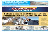 SEGÚN EL INFORME “12 AÑOS DE ESTABILIDAD ECONÓMICA” Bolivia cerrará el … · 2018-12-02 · nidos del salario mínimo nacional y del salario básico, las subvenciones cruzadas,
