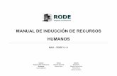 MANUAL DE INDUCCIÓN DE RECURSOS HUMANOSrode.com.ar/wp-content/uploads/2018/08/MAH-RODE-V.1.1...Manual de Inducción de Recursos Humanos RODE Revisión: 1.1 Página 3 de 20 3 LE DAMOS