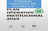 PLAN OPERATIVO INSTITUCIONAL · 3 1-INTRODUCCION El plan operativo institucional (POI 2019) del Consejo Nacional de Clubes 4-S (CONAC 4-S) está armonizado para cumplir con los lineamientos