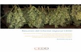 Resumen del Informe regional CEDDde drogas Las primeras prohibiciones de cannabis se desarrollaron en la se-gunda década del siglo XX conjuntamente con el nacimiento del actual sistema