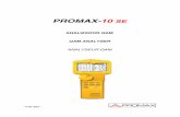 PROMAX-10 SE manual · o ordenador para obtener informes de las medidas realizadas. El instrumento se alimenta mediante una batería interna recargable. La implementación de todas