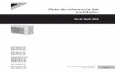 Guía de referencia del · Tabla de contenidos Guía de referencia del instalador 2 RXF50+60B2_RXF71A2_RXP50~71L2_(A)RXM42~71N2_RXJ50N2_ RXA42+50B2 Serie Split R32 4P513661-6B –