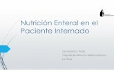 Nutrición Enteral en el Paciente Internado · Prevención la disfunción del flujo pancreático y biliar Técnicamente más simple Complicaciones menos graves y de menor costo Mejor