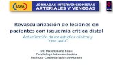 Revascularización de lesiones en pacientes con …...Revascularización de lesiones en pacientes con isquemia crítica distal Actualización de los estudios clínicos y “new data”.