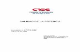 CALIDAD DE LA POTENCIA - CREGapolo.creg.gov.co/Publicac.nsf/2b8fb06f012cc9c245256b7b00789b0… · Nacional y definir los criterios técnicos de calidad con que debe suministrarse