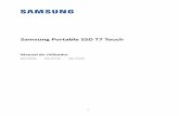 Samsung Portable SSD T7 Touch · 3. Formatos de ficheiros O T7 Touch encontra-se pré-formatado para utilizar o sistema de ficheiros exFAT, suportado pelo sistema operativo Windows,