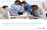 Impresora color Xerox C60/C70Impresora color Xerox® C60/C70: fuente de 0.6 puntos Xerox® MicroFont comparada con la punta de un alfiler. Hemos combinado resolución de impresión