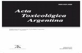 Acta Toxicol. Argent. (2013) 21 (Suplem): 37-109 ISSN 0327 ...Los resúmenes de los artículos publicados en Acta Toxicológica Argentina se pueden consultar en la base de datos LILACS,