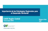1.Estrategias Regionales CAF - APEDE · orquestan las redes de producción local con enfoque global • Los resultados públicos e institucionales por el desarrollo territorial, han
