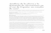Análisis de la oferta y la demanda de oleoturismo en el sur de … · 2014-02-11 · análisis de la oferta y la demanda de oleoturismo en el sur de España: un estudio de caso Y
