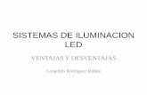 SISTEMAS DE ILUMINACION LED · 2010-10-21 · SISTEMAS DE ILUMINACION LED VENTAJAS Y DESVENTAJAS ... frecuencia del fotón generado es proporcional a la diferencia entre ambos niveles
