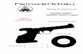Página 1 de 19 · 2015-09-23 · pistola semiautomática con retroceso inercial por masa. Esta disponible con cachas para diestros y zurdos. El modelo AW93 Light esta equipado con