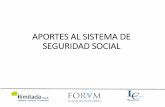 APORTES AL SISTEMA DE SEGURIDAD SOCIAL · 2018-01-27 · ¿Qué modificaciones introdujo el plan de desarrollo a los aportes al sistema de seguridad social de los contratistas, independientes
