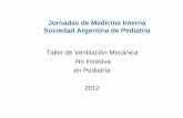 Jornadas de Medicina Interna Sociedad Argentina de Pediatría · 2015-07-07 · insuficiencia respiratoria aguda en pediatría, en pacientes ingresados en UCIP. El uso de la VNI en