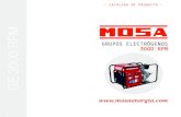 GE 3000 RPM · 2016-09-22 · ALTERNADORES La gama de Grupos Electrógenos MOSA a 3000 rpm está diseñada para satisfacer las necesidades básicas de una fuente de electricidad móvil,