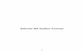 Informe del Auditor Externo · 2011-06-13 · Reemision de los saldos de apertura (Estado de situación financiera) 94 Cambios en el tratamiento contable (estado de situación financiera