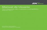 Manual de Usuario - ZKTeco Latinoamérica · 2017-08-01 · 2 Manual de Usuario 1.3 Sistema Mecánico de la serie FHT2300 & FHT2400 El sistema mecánico del torniquete de cuerpo completo