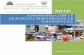 Organización Panamericana de la Salud. ADMINISTRACIÓN DE …bvsper.paho.org/share/ETRAS/AyS/texcom/desastres/... · 2011-11-14 · desechos sólidos, manipulación de los alimentos