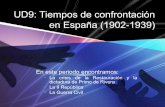 UD9: Tiempos de confrontación en España (1902 …...1.2. La Semana Trágica 1909 Levantamiento popular por el reclutamiento de soldados para la Guerra de Marruecos. Consecuencias: