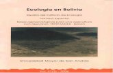 Revisto del Instituto de Ecología Número Especial …En este número especial de la revista Ecología en Bolivia se presentan resultados del proyecto TROPANDES obtenidos en Bolivia