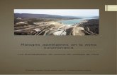 Riesgos geológicos en la zona surpirenaica...Página 5 Fig. 3.- Sección tipo de la presa de Yesa (Ingeniería del suelo S.A., 2013). La superficie de la cuenca hidrográfica es de