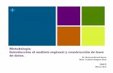 Metodología Introducción al análisis regional y construcción de … · 2017-12-08 · Metodología Introducción al análisis regional y construcción de base de datos. Dr. Normad