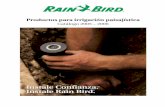 Instale Confianza. Instale Rain Bird.pulgada cuadrada) reduce el consumo de agua entre 6 y 8%. Evitan que el agua drene fuera del sistema de riego en el aspersor más bajo, eliminando
