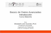 Bases de Datos Avanzadas - Departamento de Ingeniería de ...eleonguz/cursos/bda/... · Metadata Integrada para Acceder Bases de Datos y Fuentes OLAP. TABD - Introducción Recuperar