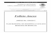 Folleto Anexo - Chihuahua · 2017-02-27 · Libre y Soberano de Chihuahua. ANEXO No. 039/2017. PLAN MUNICIPAL DE DESARROLLO 2016-2018 MUNICIPIO DE MORELOS. Registrado como Artículo