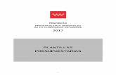 Carátulas Libro 4 - Comunidad de Madrid · 2017-02-17 · Plantillas Presupuestarias y Efectivos Presentación Como parte de la documentación presupuestaria que integra el Presupuesto