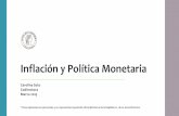 Inflación y Política Monetaria - banrep.gov.co · Inflación y Política Monetaria Carolina Soto Codirectora Marzo 2019 * Estas opiniones son personales y no representan la posición