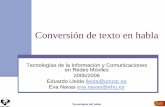 Conversión de texto en habla texto-habla_02.pdf · Conversión de texto en habla Tecnologías de la Información y Comunicaciones en Redes Móviles ... Posición en el tiempo en