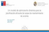 Presentación de PowerPoint · 2020-01-20 · Modelo MIP determinístico Decisiones del modelo Supone información perfecta de tareas futuras al comienzo del horizonte de planificación