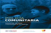 CONCEPTOS, MÉTODOS...Cuadro 30 Mapa de ruta: implementación de acciones de policía comunitaria que apuntan hacia la consolidación de un modelo. Perspectiva institucional (policía):