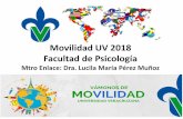 Movilidad UV 2018 Facultad de Psicología...A. Carta de aceptación del investigador seleccionado. B. Solicitud en el formato oficial que obtendrá después de registrarse en línea.