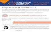 Programa SCM Update 2017scmupdate.cl/2017scmupdate-programa.pdfLos 7 pecados capitales del transporte de carga Cómo lograr una gestión logística eficiente Charla Charla Panel 10:30